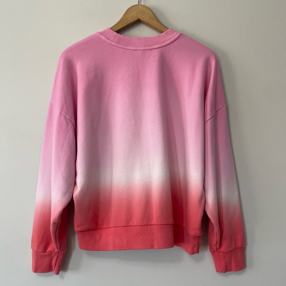 Gap Pink Ombré Tie Dye Pullover Crewneck Sweatshirt Size medium. - Picture 3 of 4